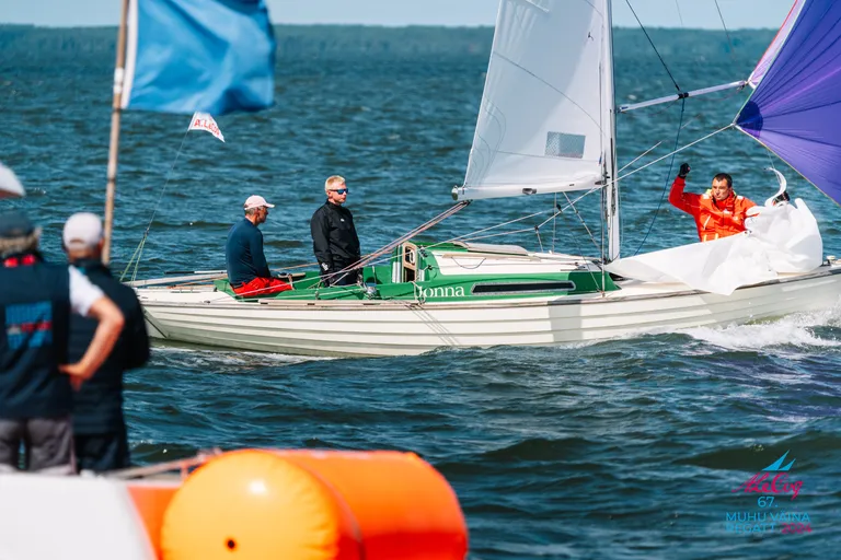 Folkboot JONNA - kapten Mikk Köösel - A. Le Coq 67. Muhu Väina regatt 2024 - Viimane võistluspäev ja lõpetamine Haapsalus - 20072024