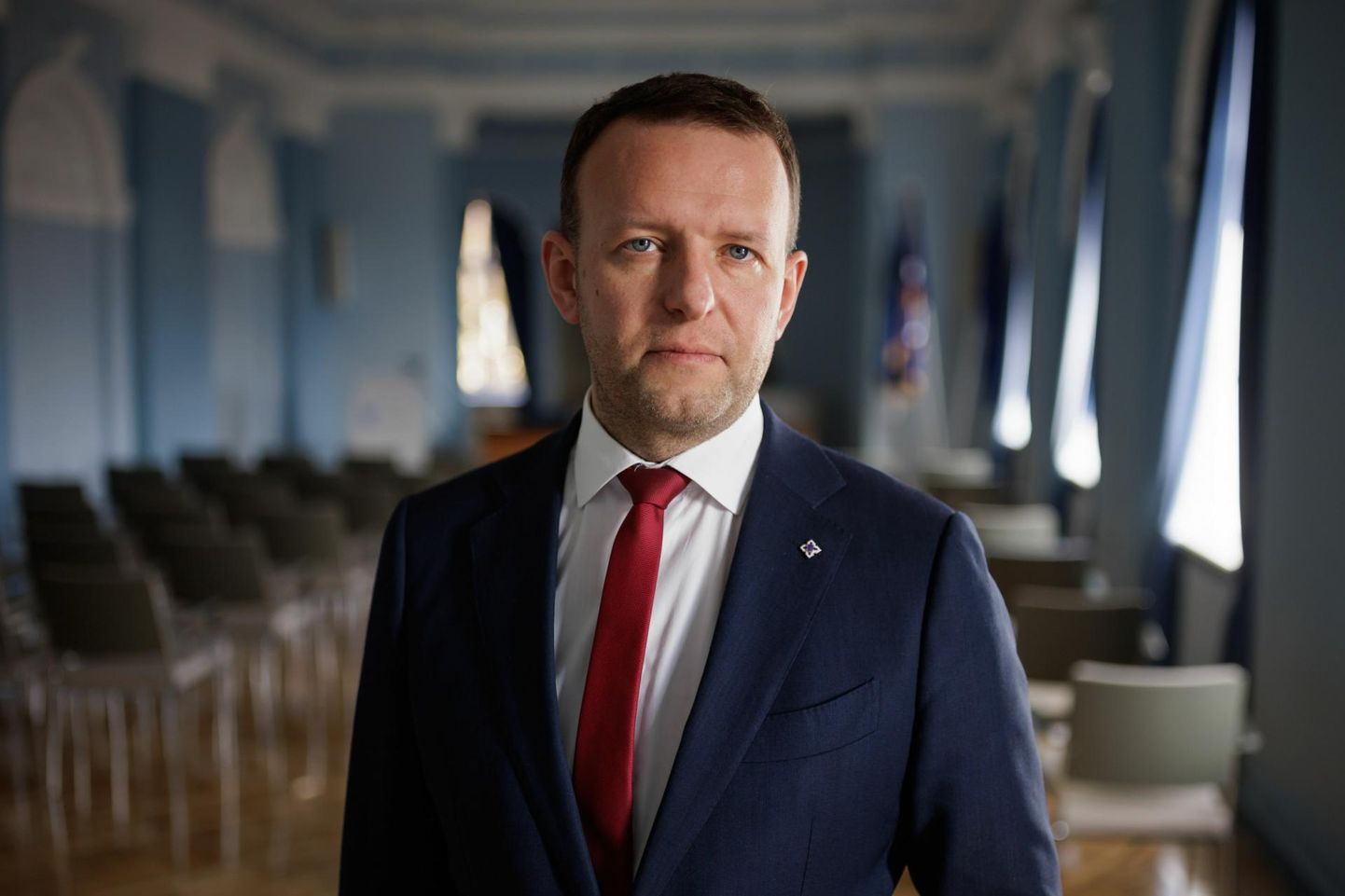Лидер социал-демократов, министр внутренних дел Эстонии Лаури Ляэнеметс.
