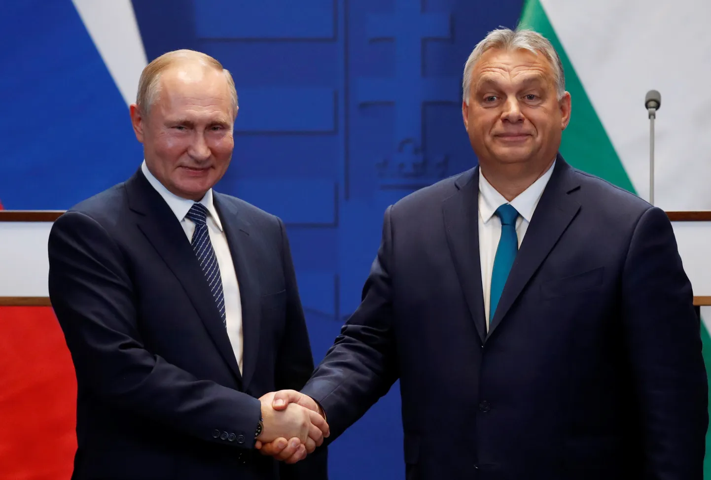 Встреча Виктора Орбана и Владимира Путина в Будапеште. 30 октября 2019 года.