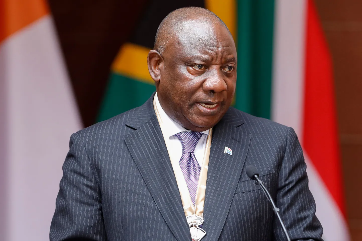Lõuna-Aafrika Vabariigi president Cyril Ramaphosa.