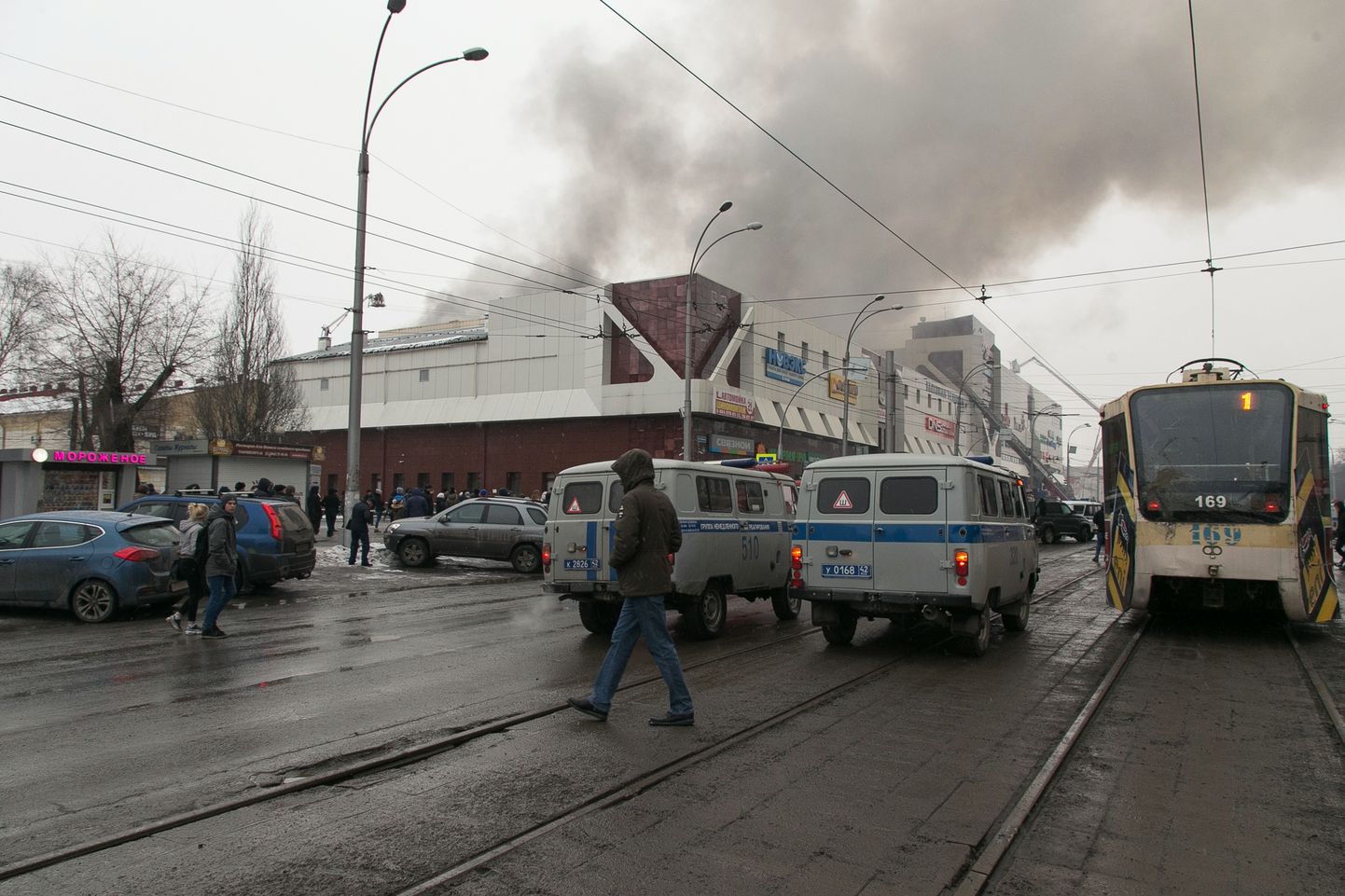 Kaubanduskeskuse põleng Kemerovos.