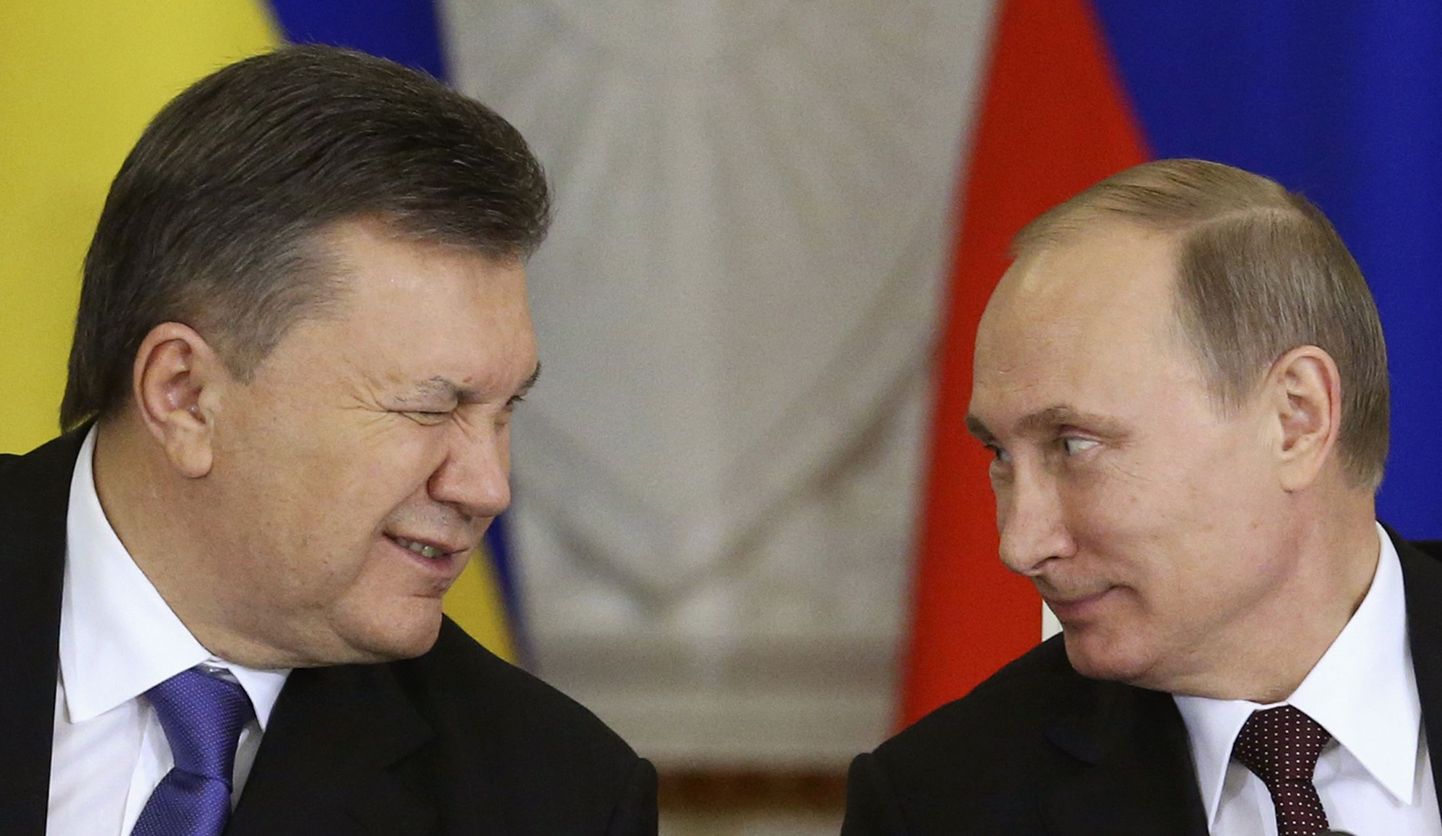 Venemaa president Vladimir Putin 17. detsembril kohtumisel Ukraina presidendi Viktor Janukovõtšiga.