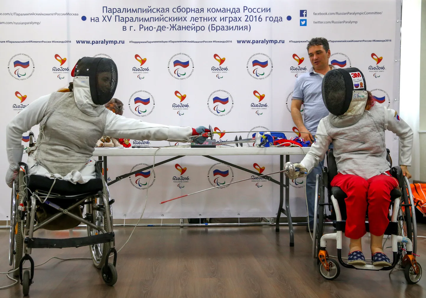 Российские паралимпийцы.