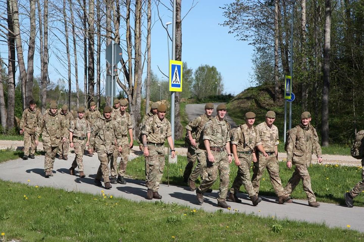 Британские солдаты в Эстонии. Иллюстративное фото.