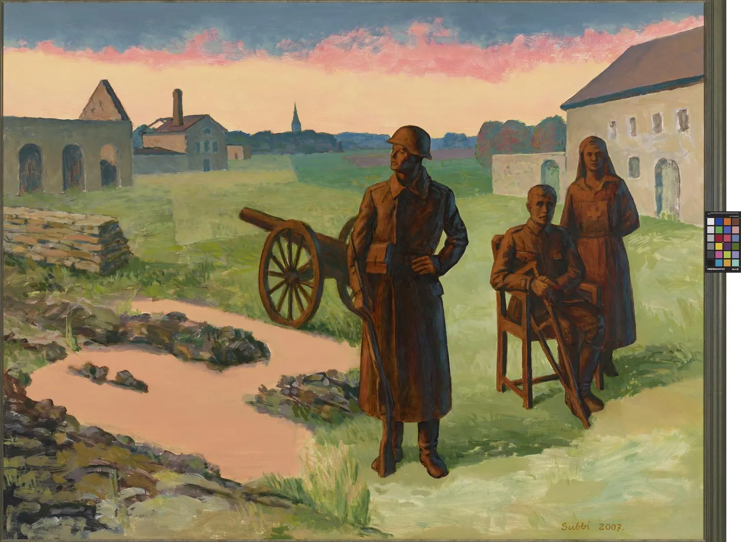 Olev Subbi «Hella, Johannes ja Eduard» (2007), Enn Kunila kunstikollektsioon.