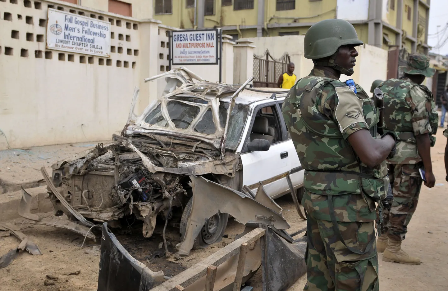 Nigeeria armee sõdurid pealinna Abuja lähedal.