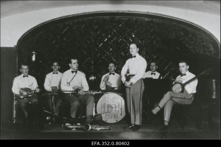 The Murphy Band pärast Saksamaalt naasmist Estonia Punases saalis 1928.