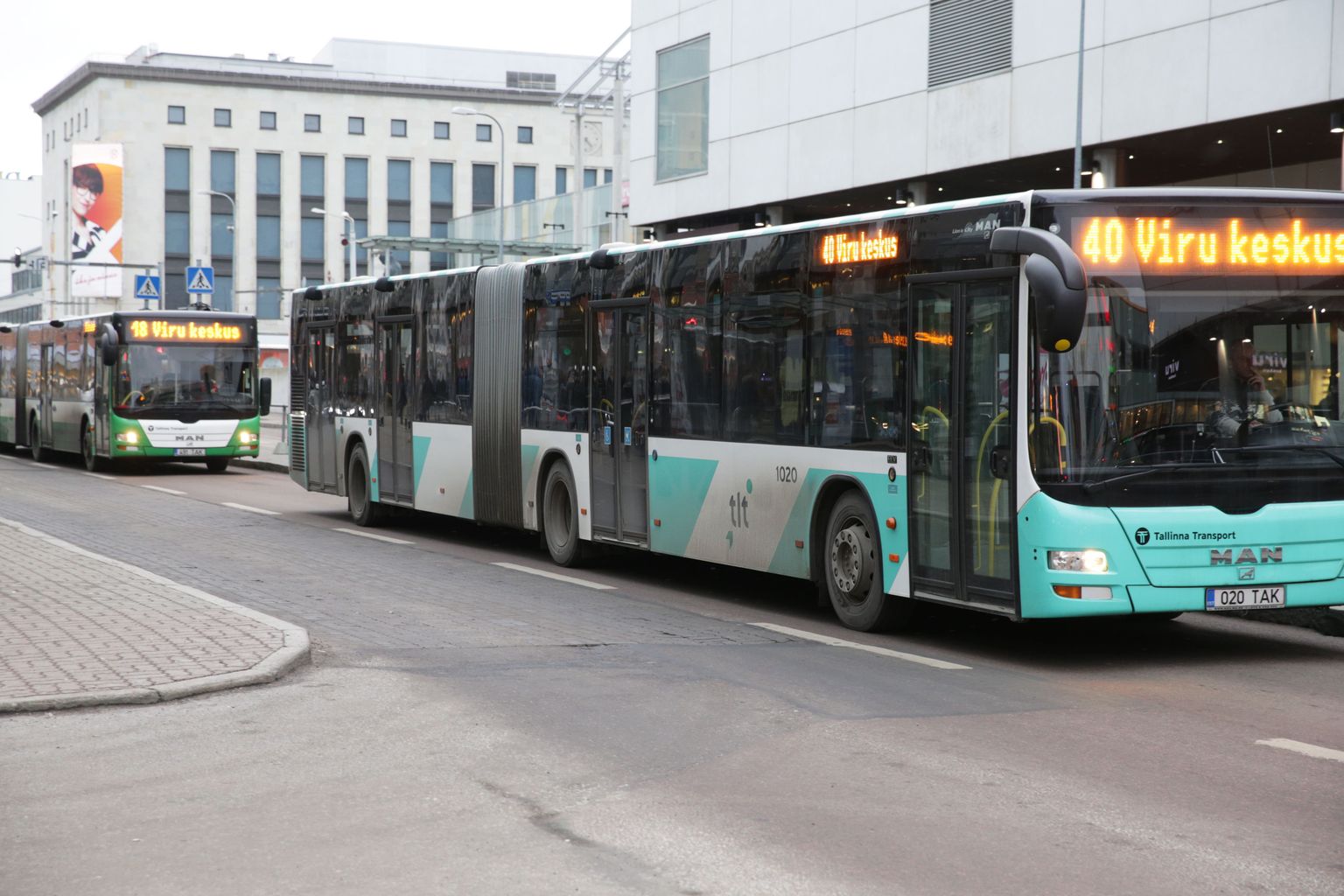 Таллиннские автобусы. Иллюстративное фото.