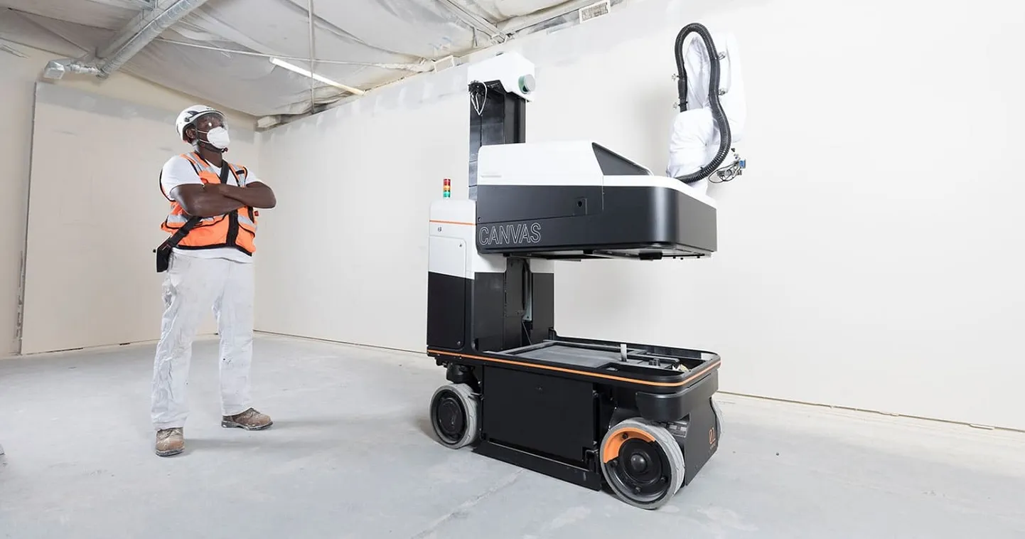 Canvase poolt arendatud ehitusrobot.