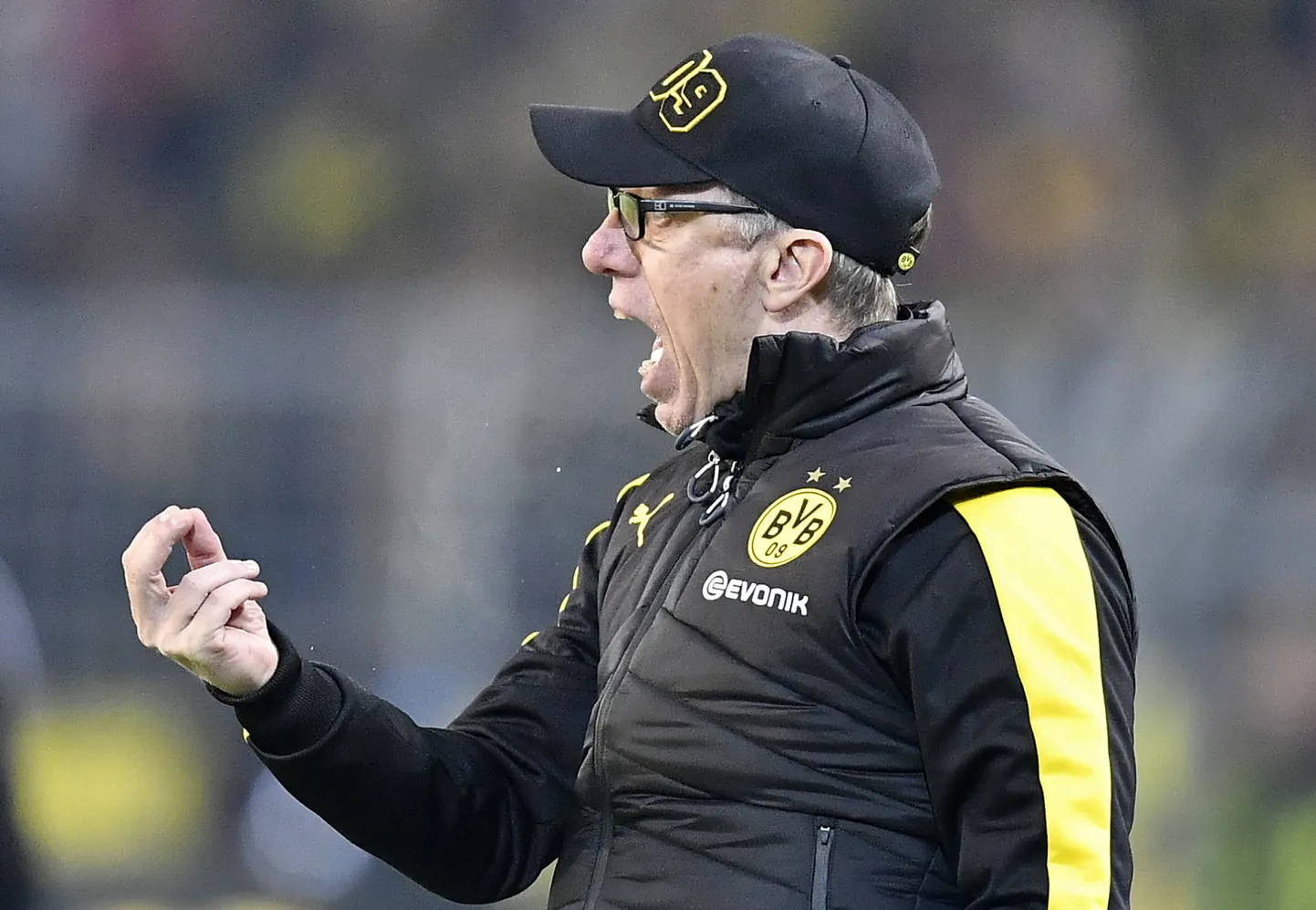 Dortmundi Borussia peatreener Peter Stöger.