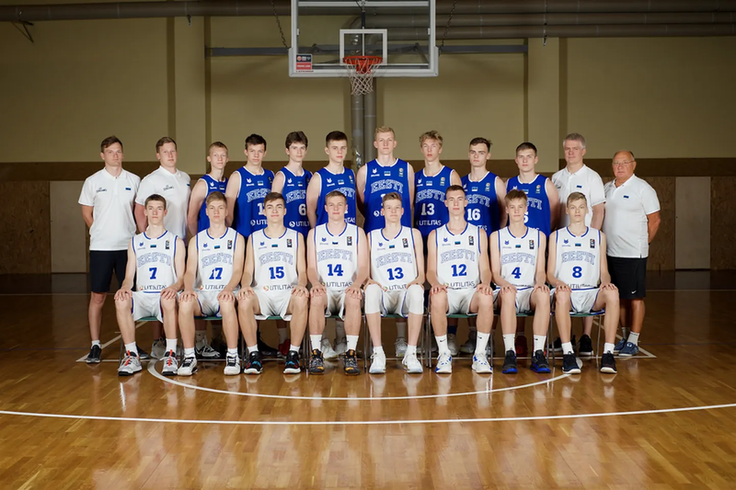 Eesti U16 korvpallikoondis.