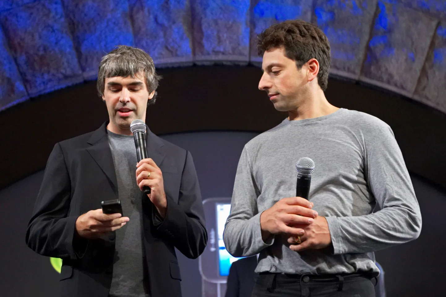 Google'i asutajad Larry Page (vasakul) ja Sergey Brin.