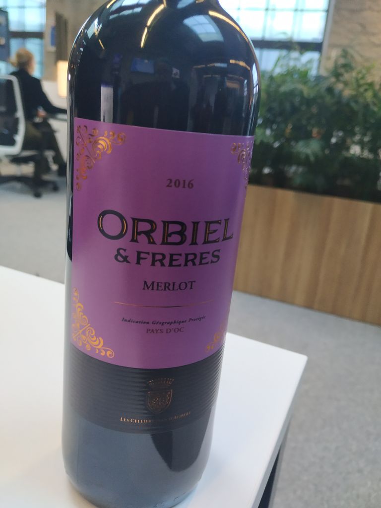 53. saate vein - Orbiel & Freres Merlot 2016.
