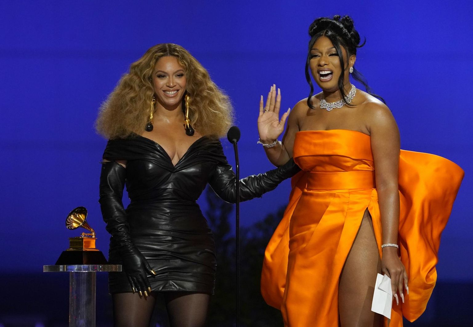 Black power. Beyonce ja Megan Thee Stallion võitsid vastavalt neli ja kolm Grammyt. 