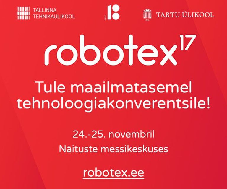 Vaata lähemalt: https://robotex.ee/kulastajale/konverents/