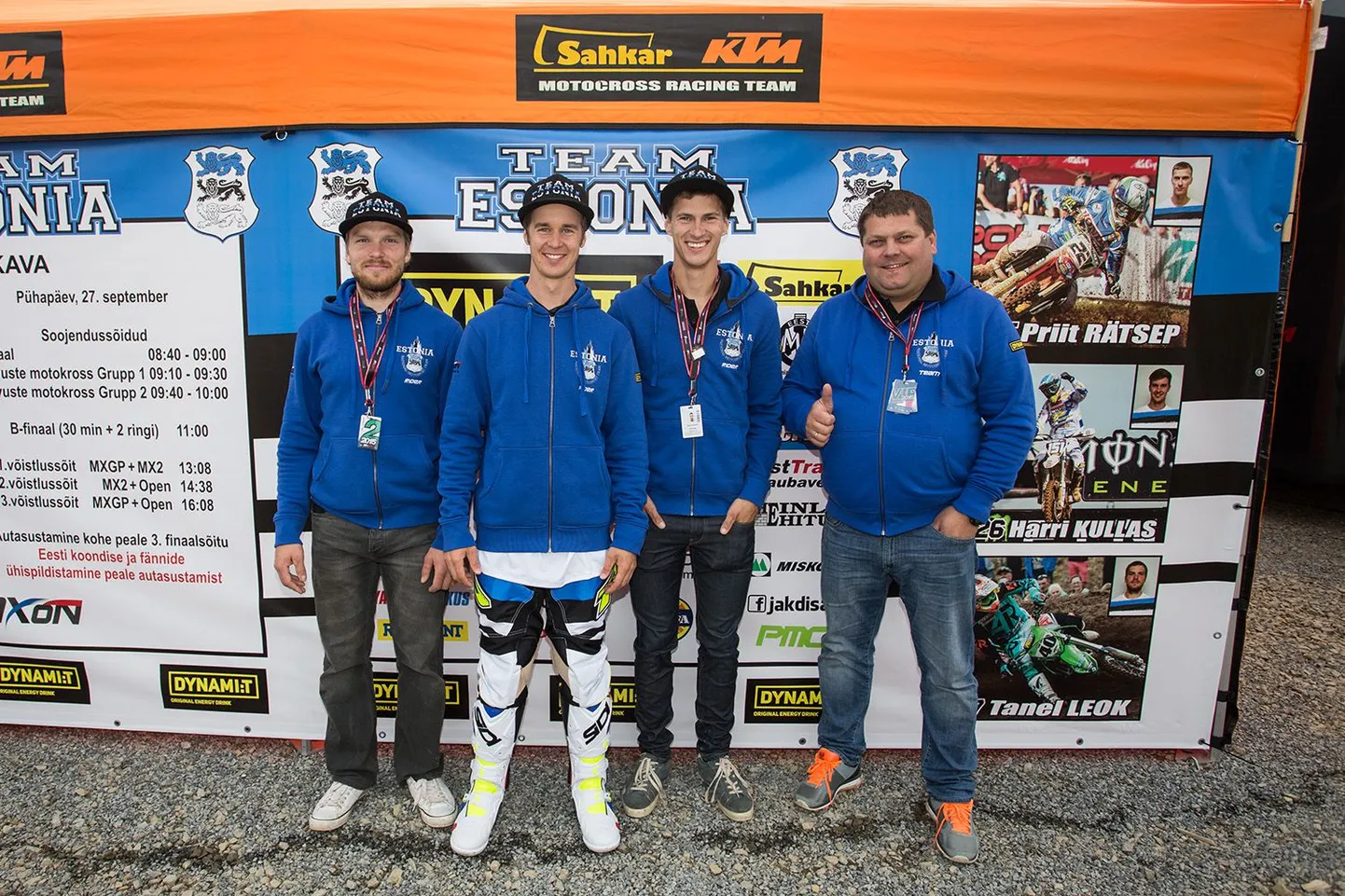 Team Estonia 2015 (vasakult) Tanel Leok, Harri Kullas, Priit Rätsep ja Lauri Roosiorg.
