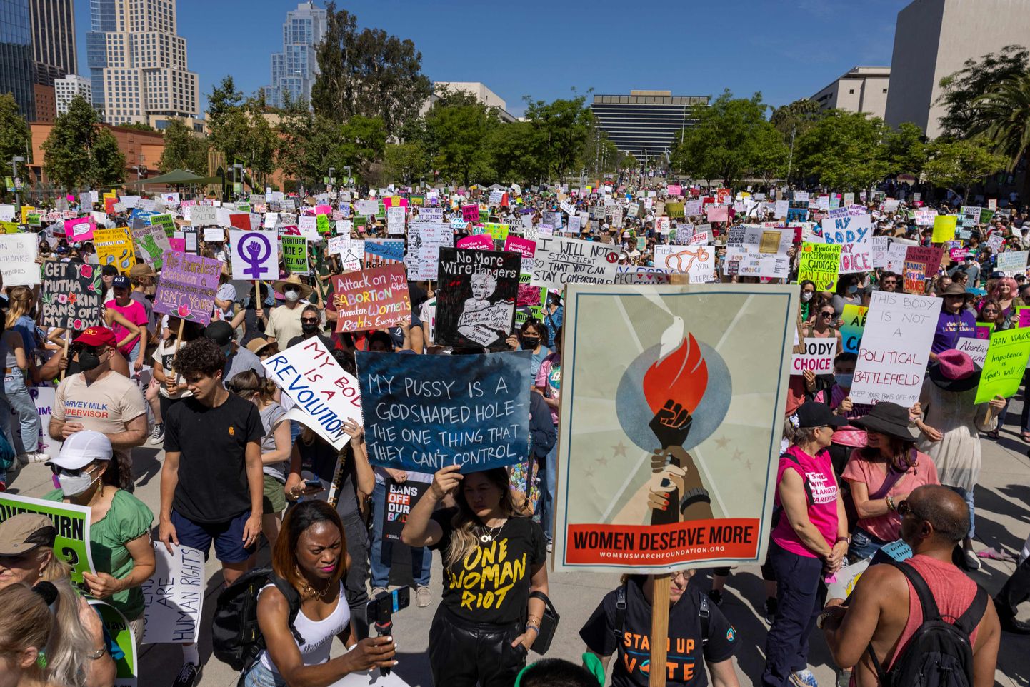 Протесты сторонников абортов в США
