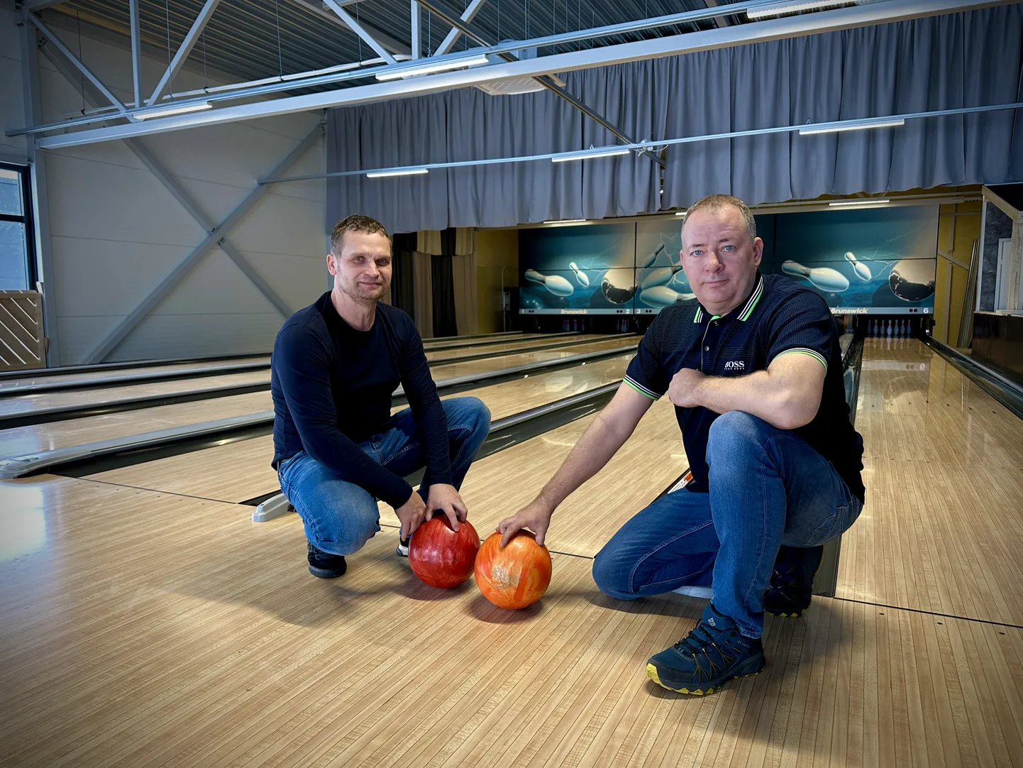Saare Bowlingu omanikud Taavo Tamm ja Tanel Sild.