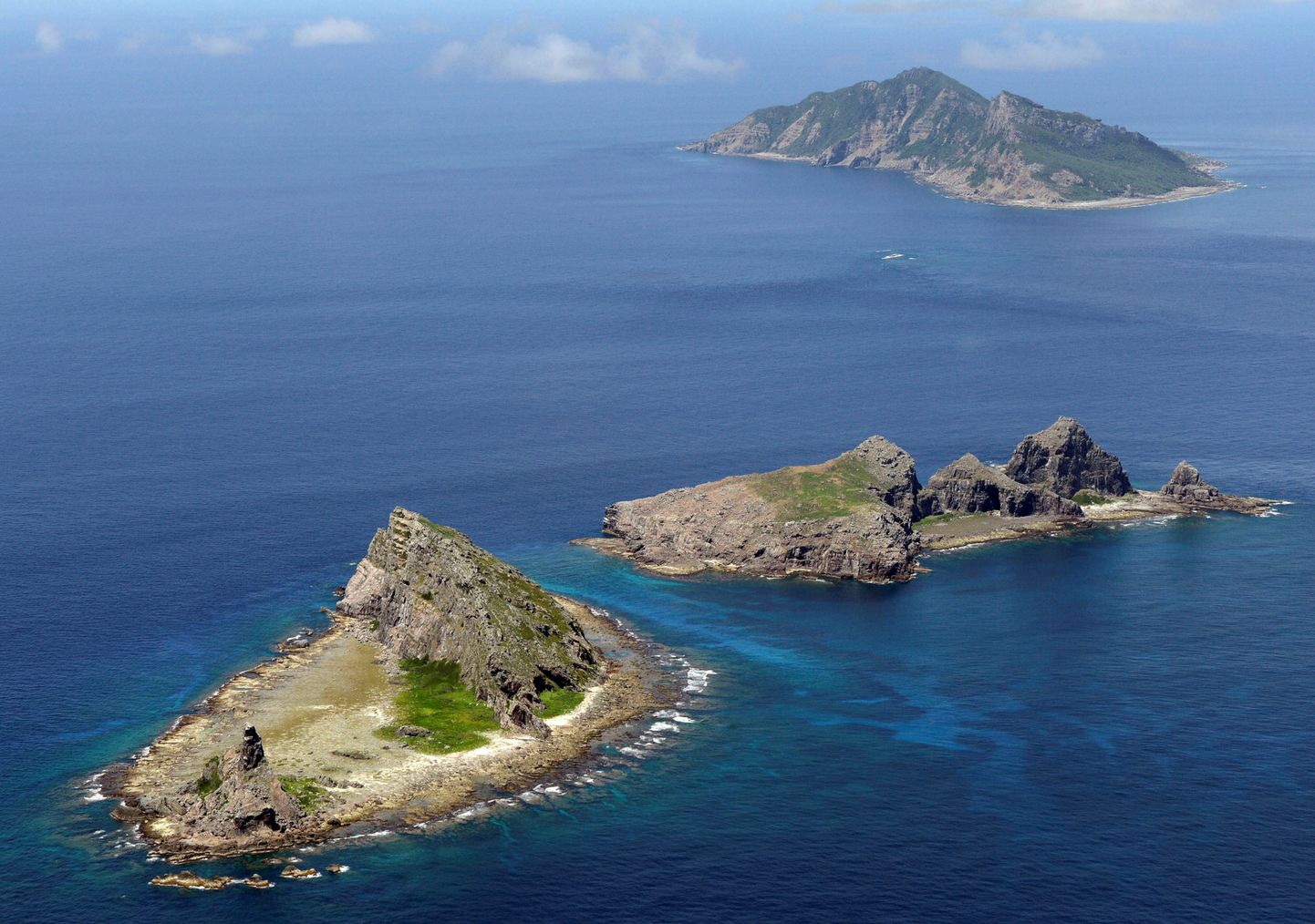 Osa Jaapani ja Hiina vaidlusalustest saartest Ida-Hiina meres. Foto on illustratiivne.