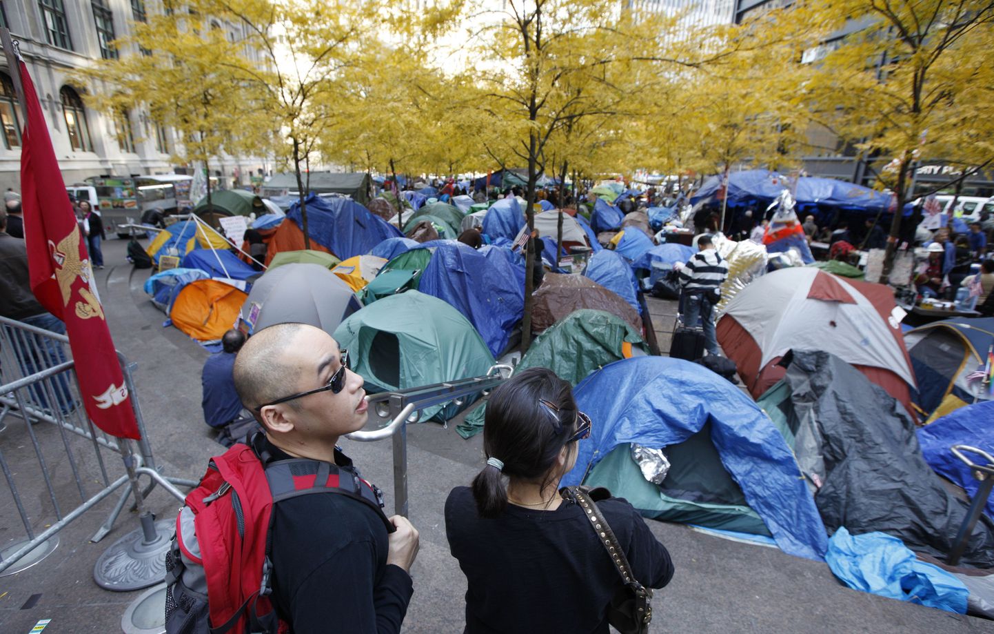 Protestijate laager New Yorgis.