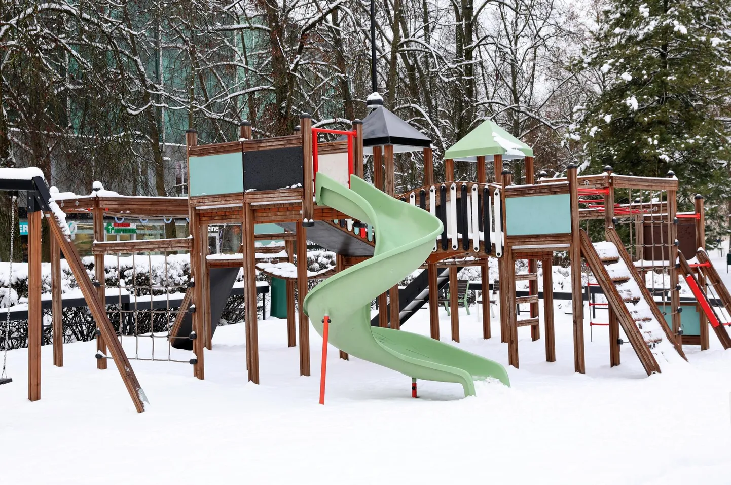 Playground with no children.
