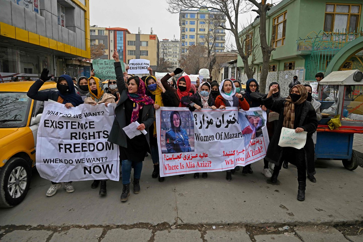 Kabulis nõudsid naised õigust tööle ja haridusele.