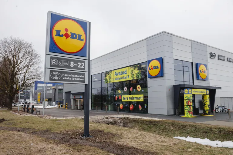 Магазин Lidl в Таллинне.
