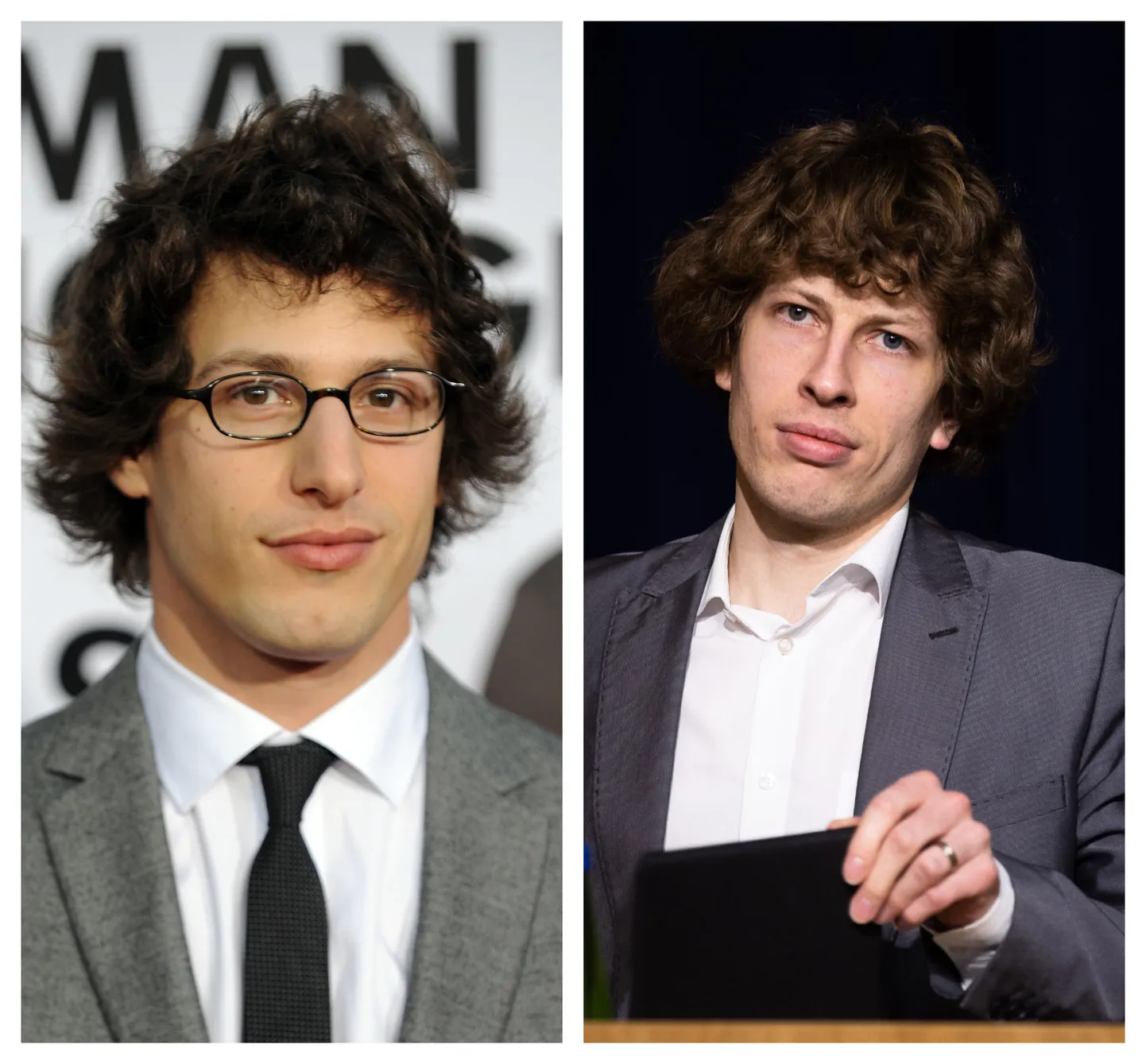 Nagu kaks tilka vett: vasakul Andy Samberg, paremal Tanel Kiik