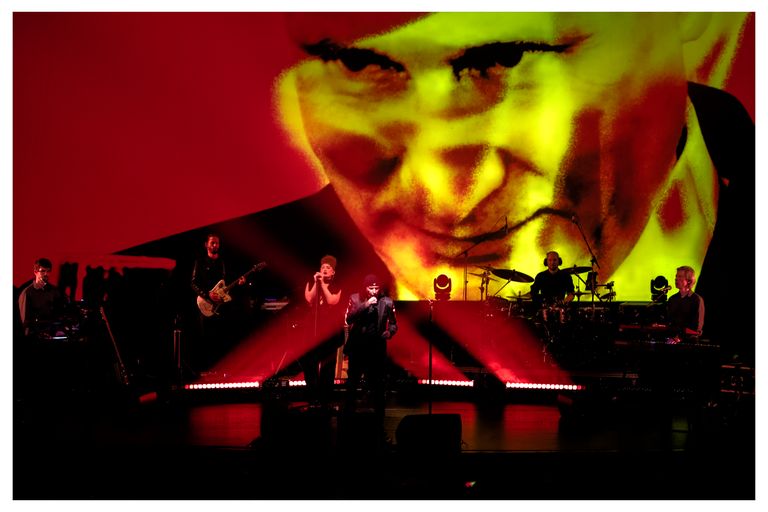 Инфернальный Владимир Путин в качестве видеоряда на концерте Laibach в 2022 году.