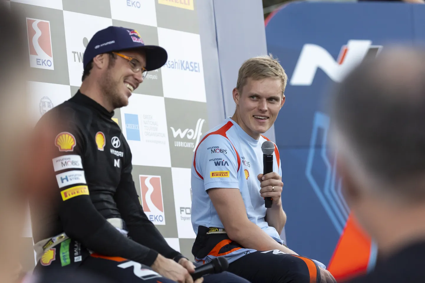Thierry Neuville (vasakul) ja Ott Tänak.