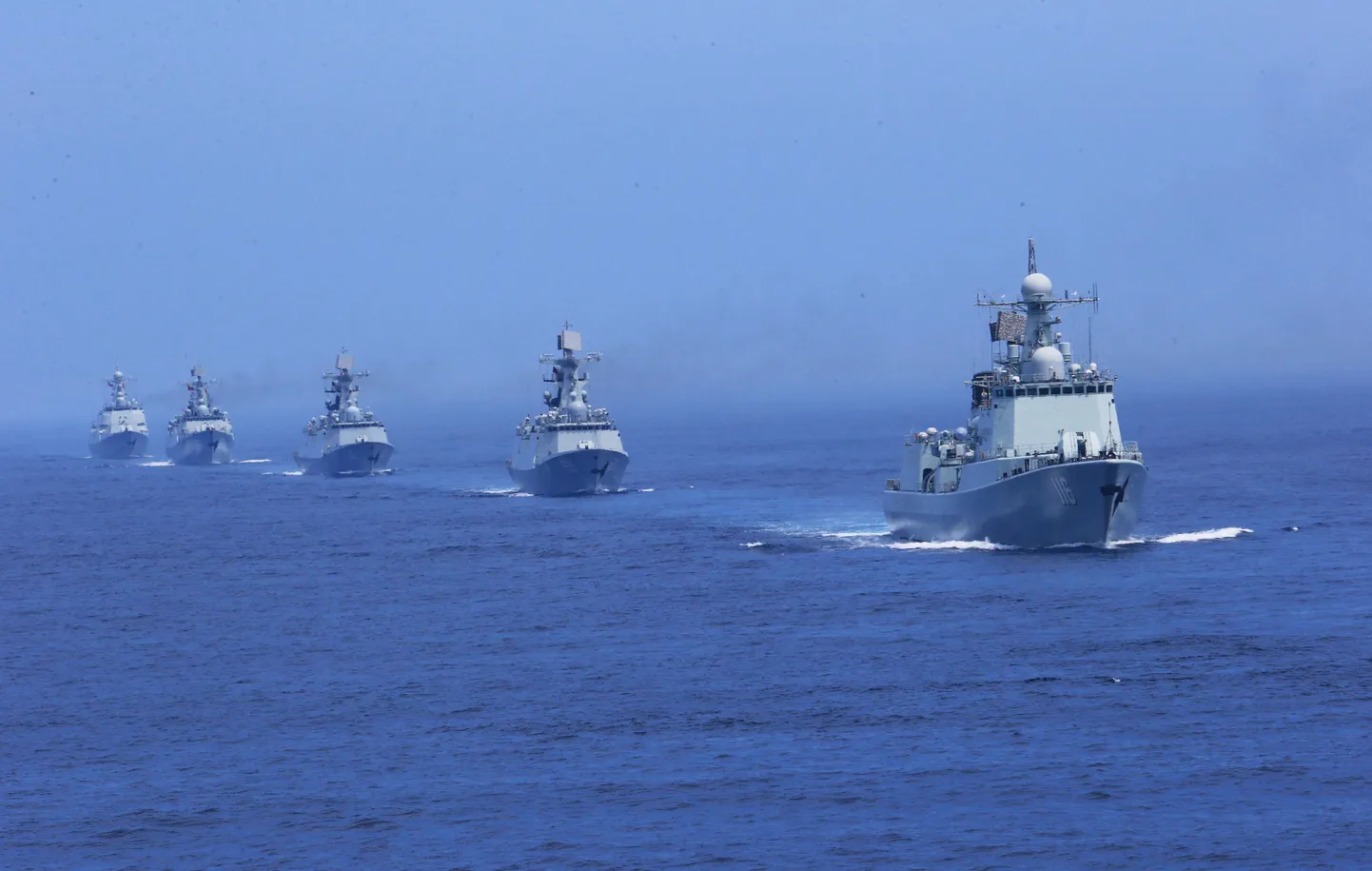 Hiina sõjalaevad. Foto on illustreeriv.