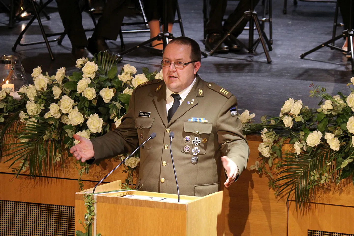 Türi üksikkompanii pealik Urmas Piigert loodab pidupäeva­kõnes, et haldusreform nihkub edasi ka Kaitseliidus ja Käru kaitse­liitlased tulevad Rapla alt üle.