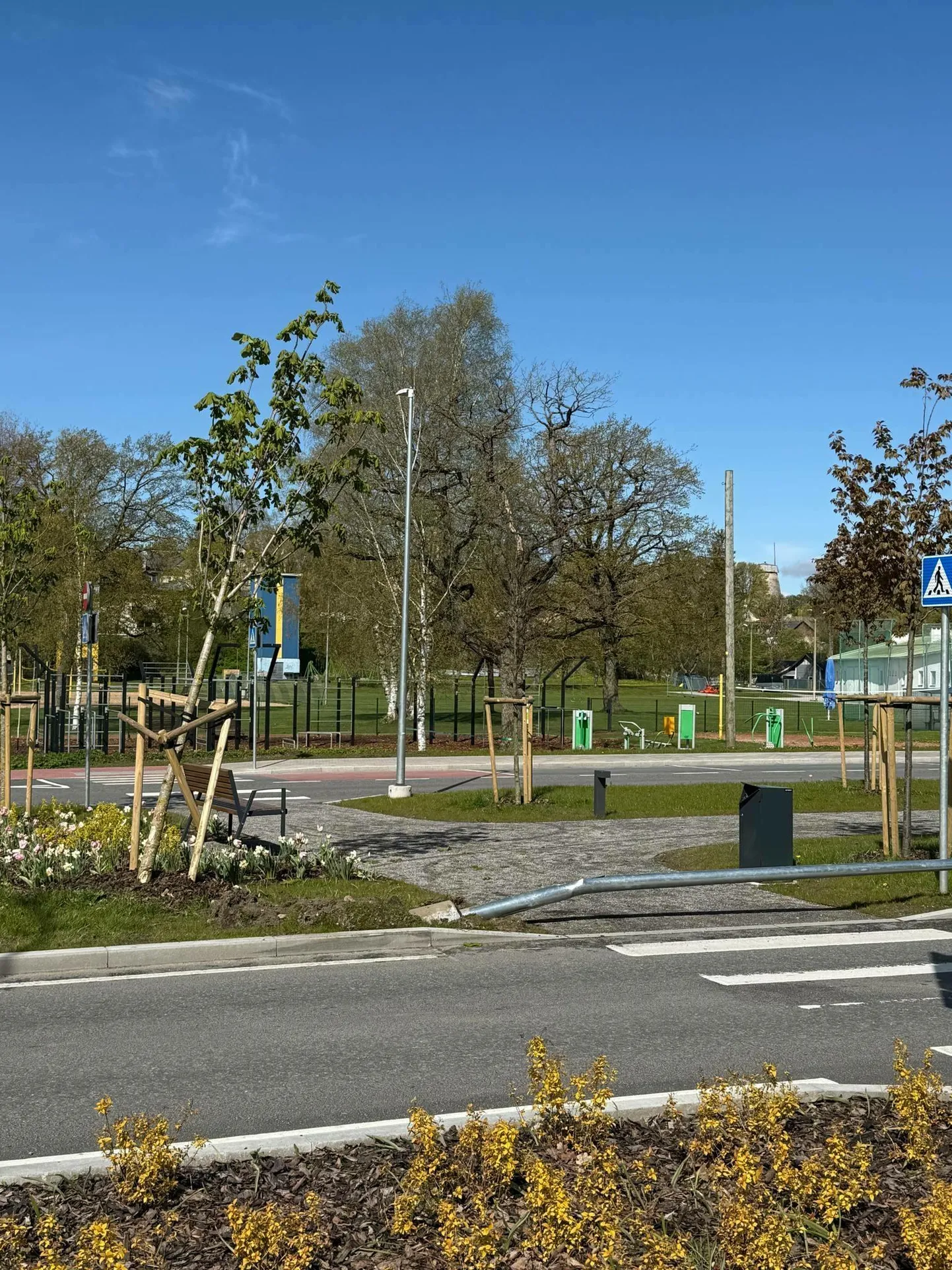 Laupäeva hommikul avanes mööda linna esinduspuiesteed jalutajatele selline vaatepilt.