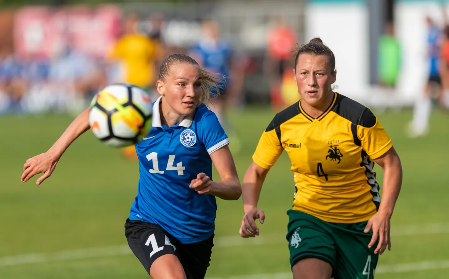 Lisette Tammik koondise särgis