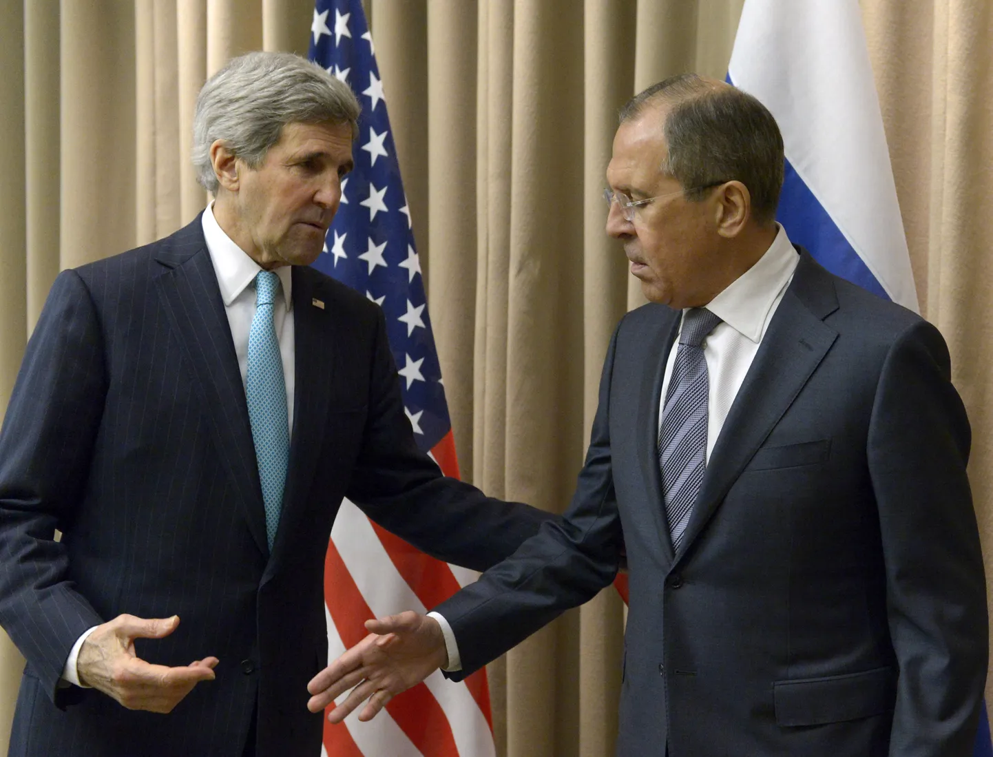 USA välisminister John Kerry ning tema Vene ametivend Sergei Lavrov