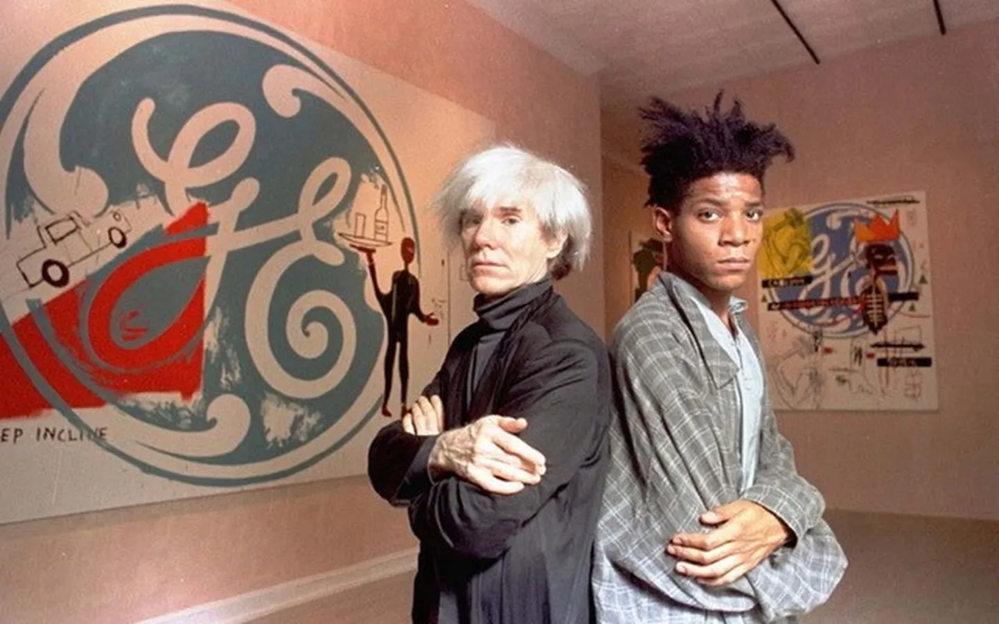 Andy Warhol ja Jean Michel Basquiat New Yorgis 1985. aasta septembris.