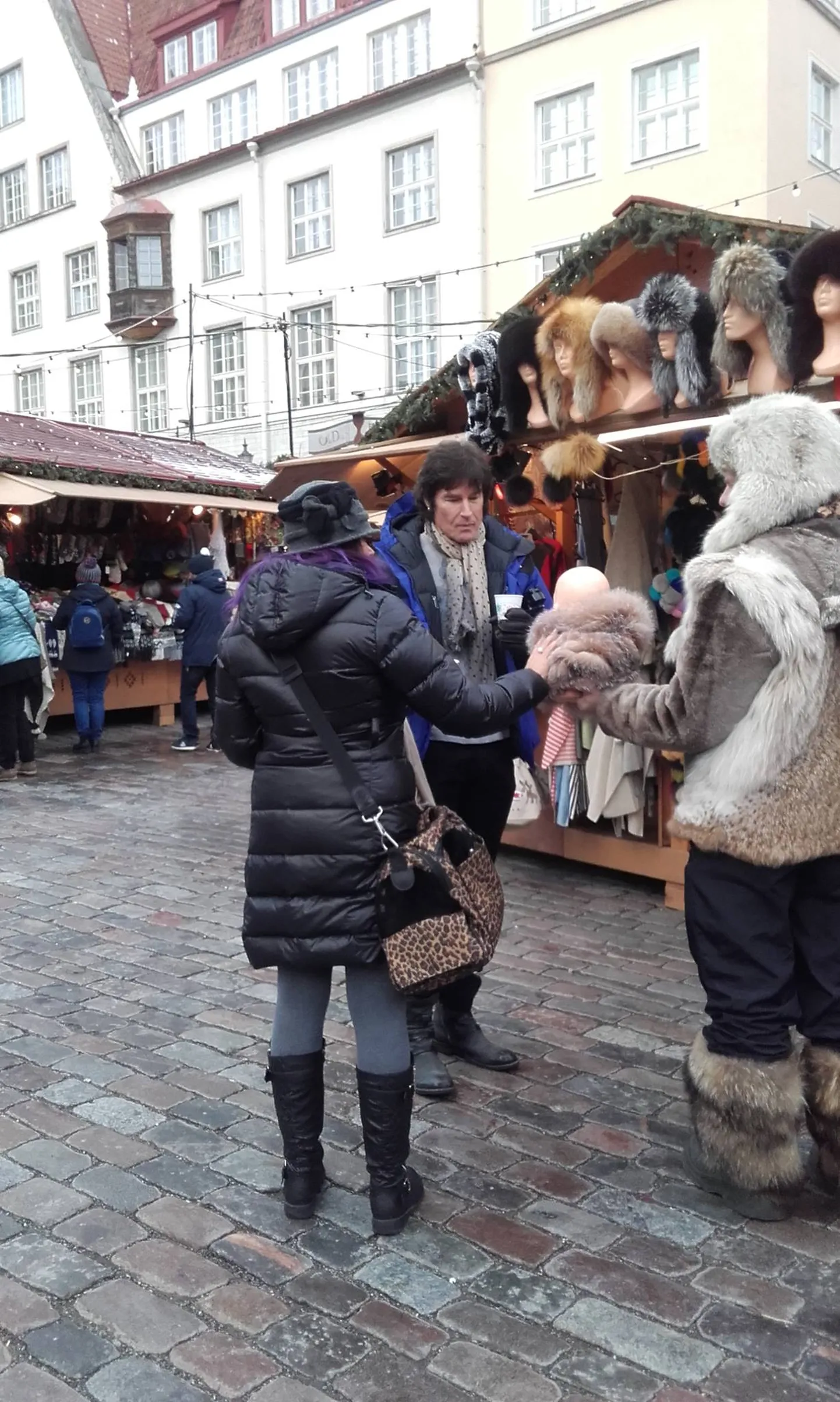 Ronn Moss täna Tallinna jõuluturul.