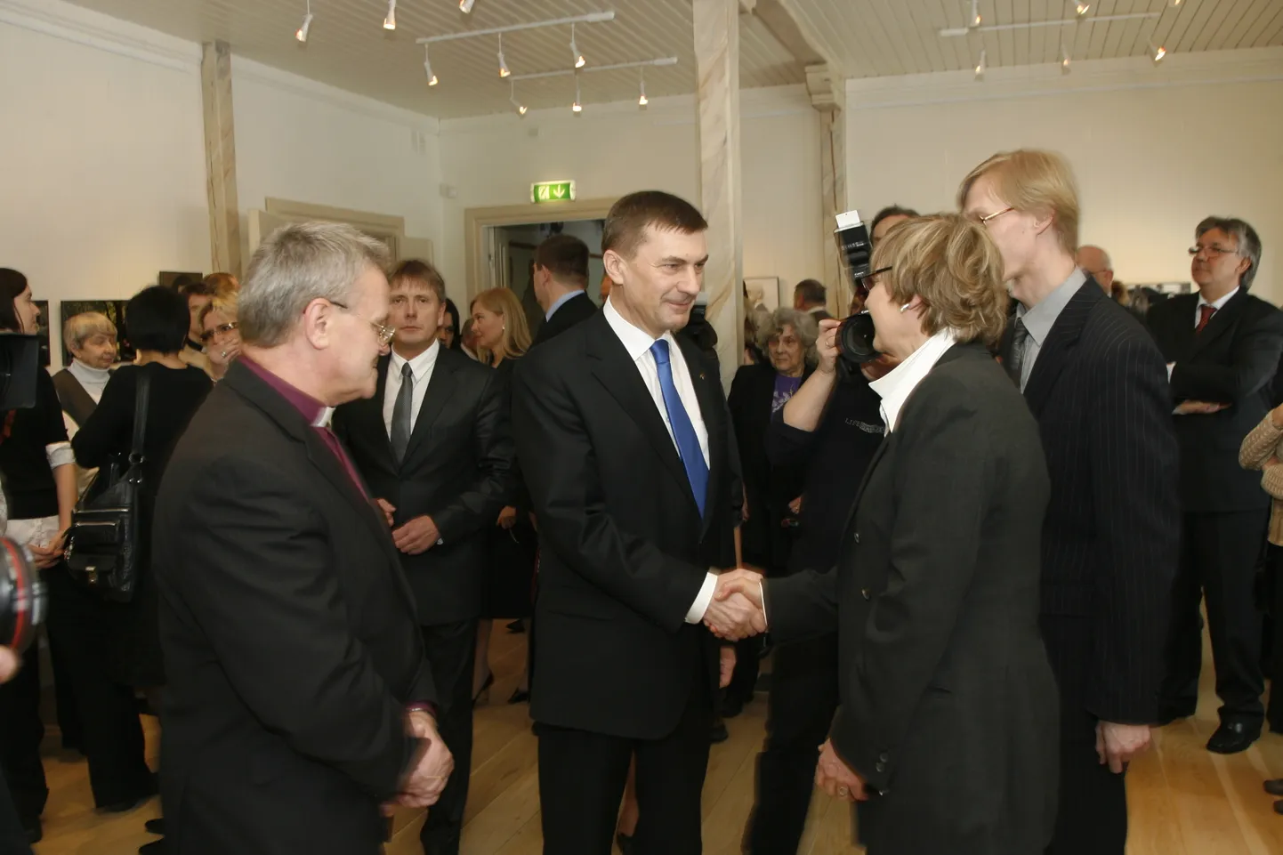 Andrus Ansip ja Helle Meri.