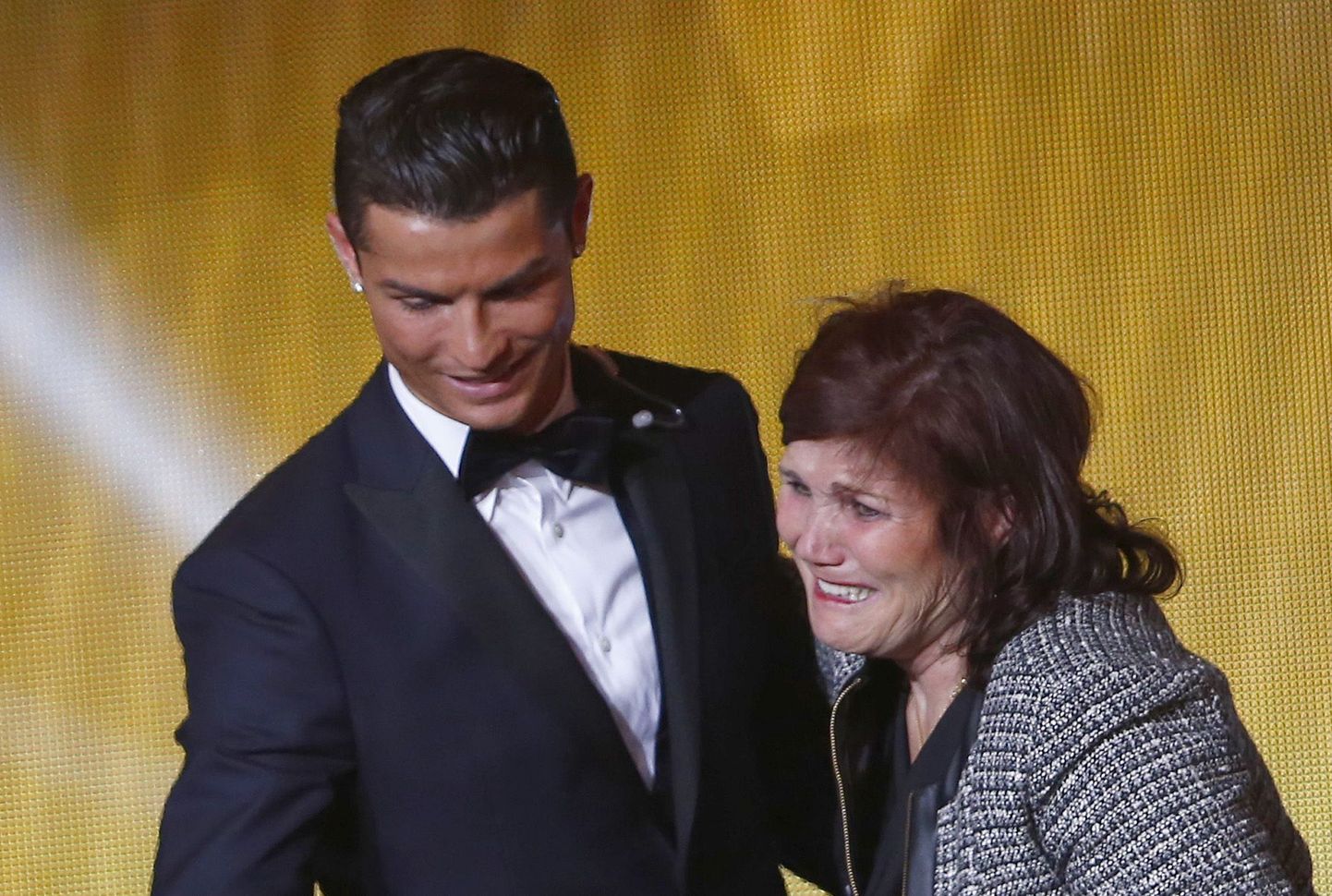 Cristiano Ronaldo koos oma emaga