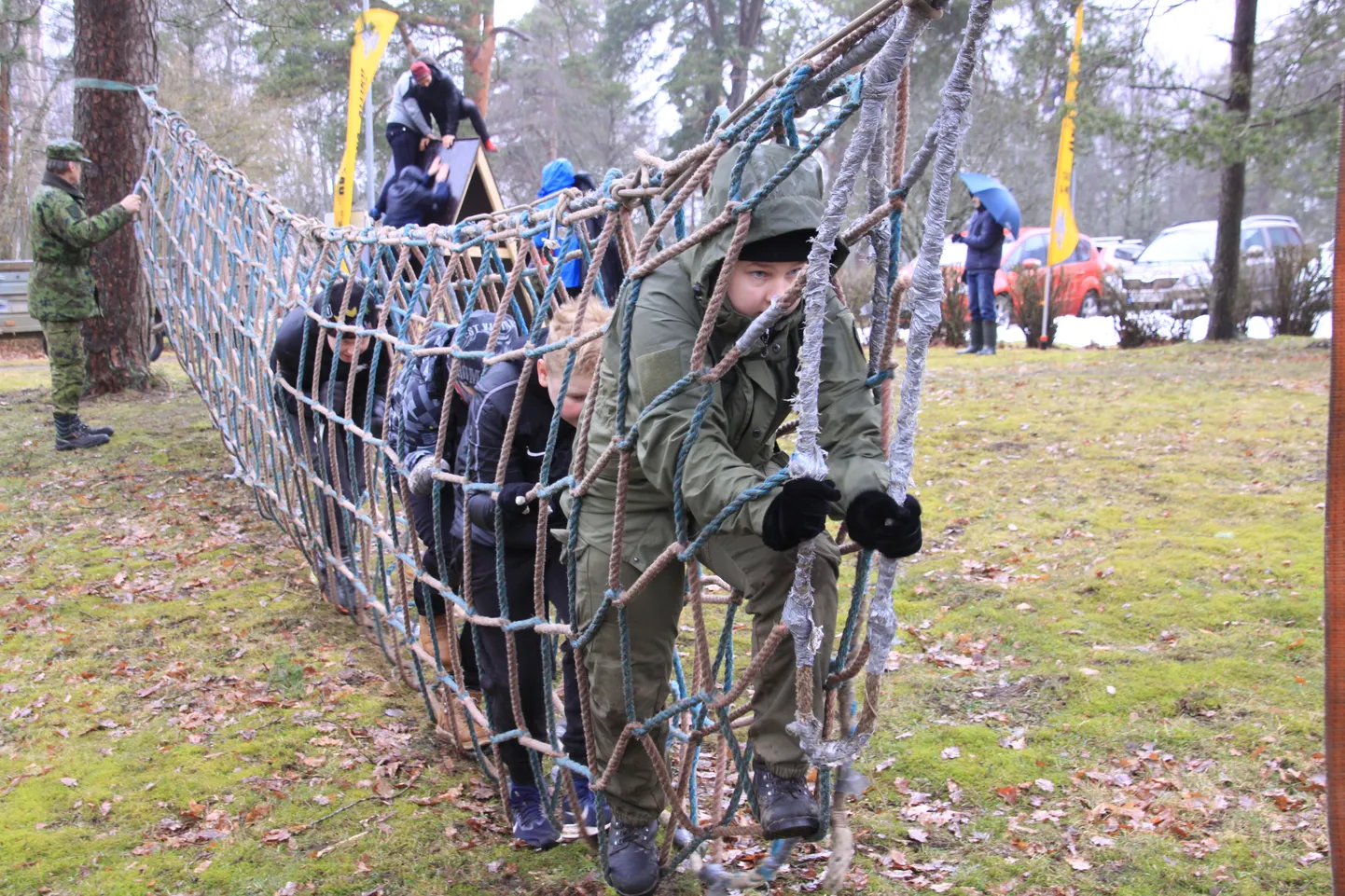 Aravete keskooli riigikaitselaager 2020. aasta märtsis.