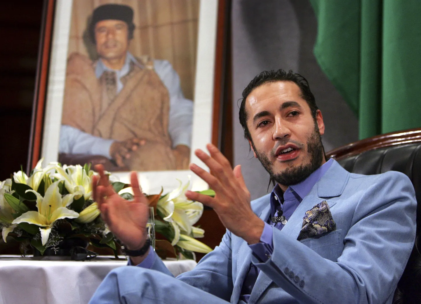 Третий сын Каддафи - Саади.