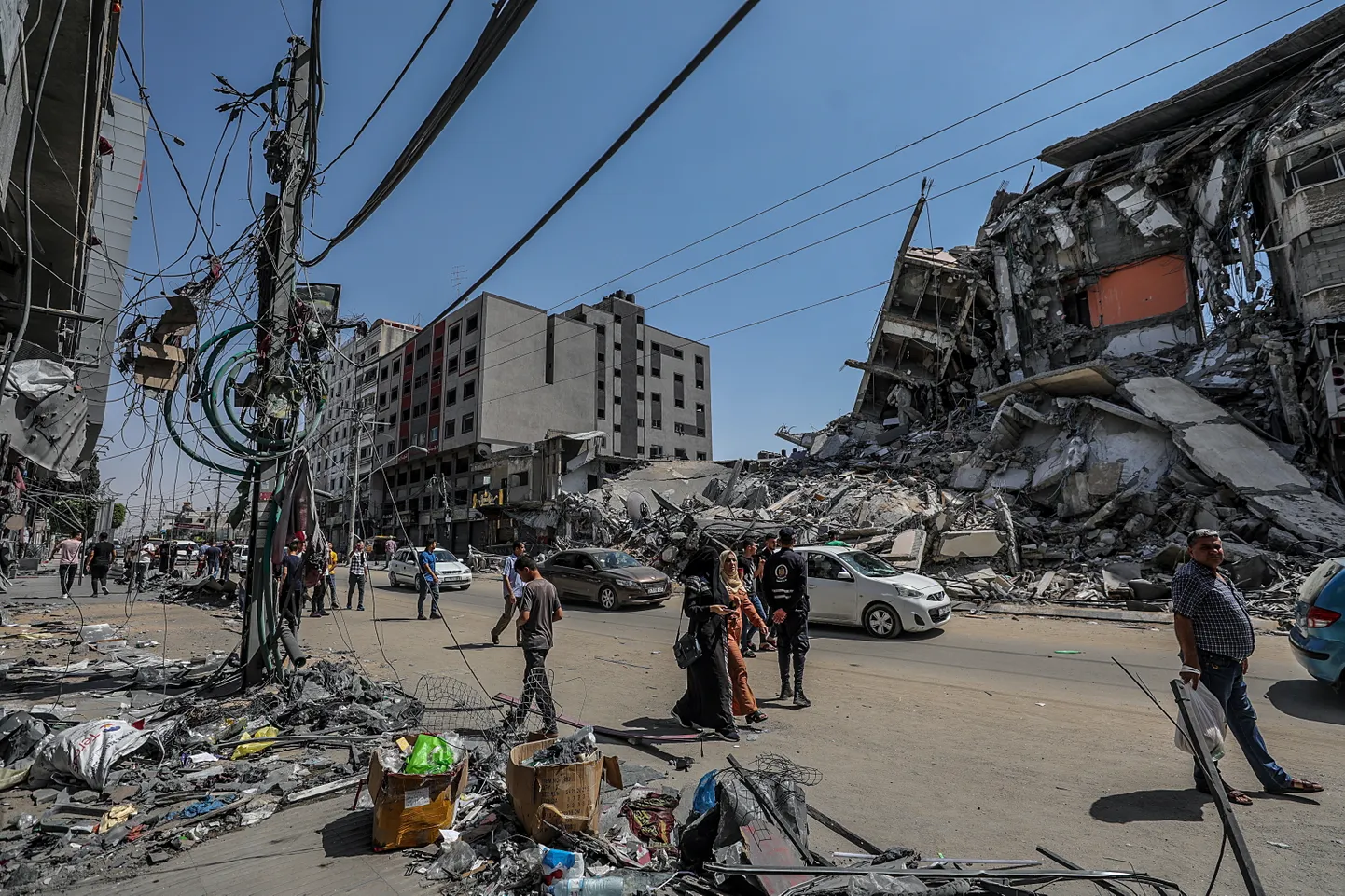 Iisraeli õhurünnakutes kannatada saanud Beit Hanun Gaza sektori põhjaosas.