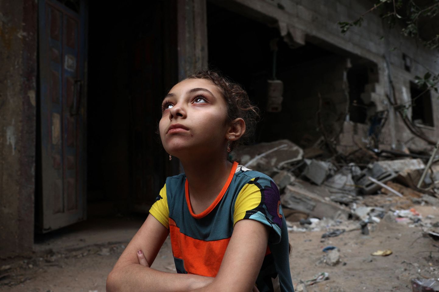Palestiina tüdruk Gaza linnas 20. mai 2021.