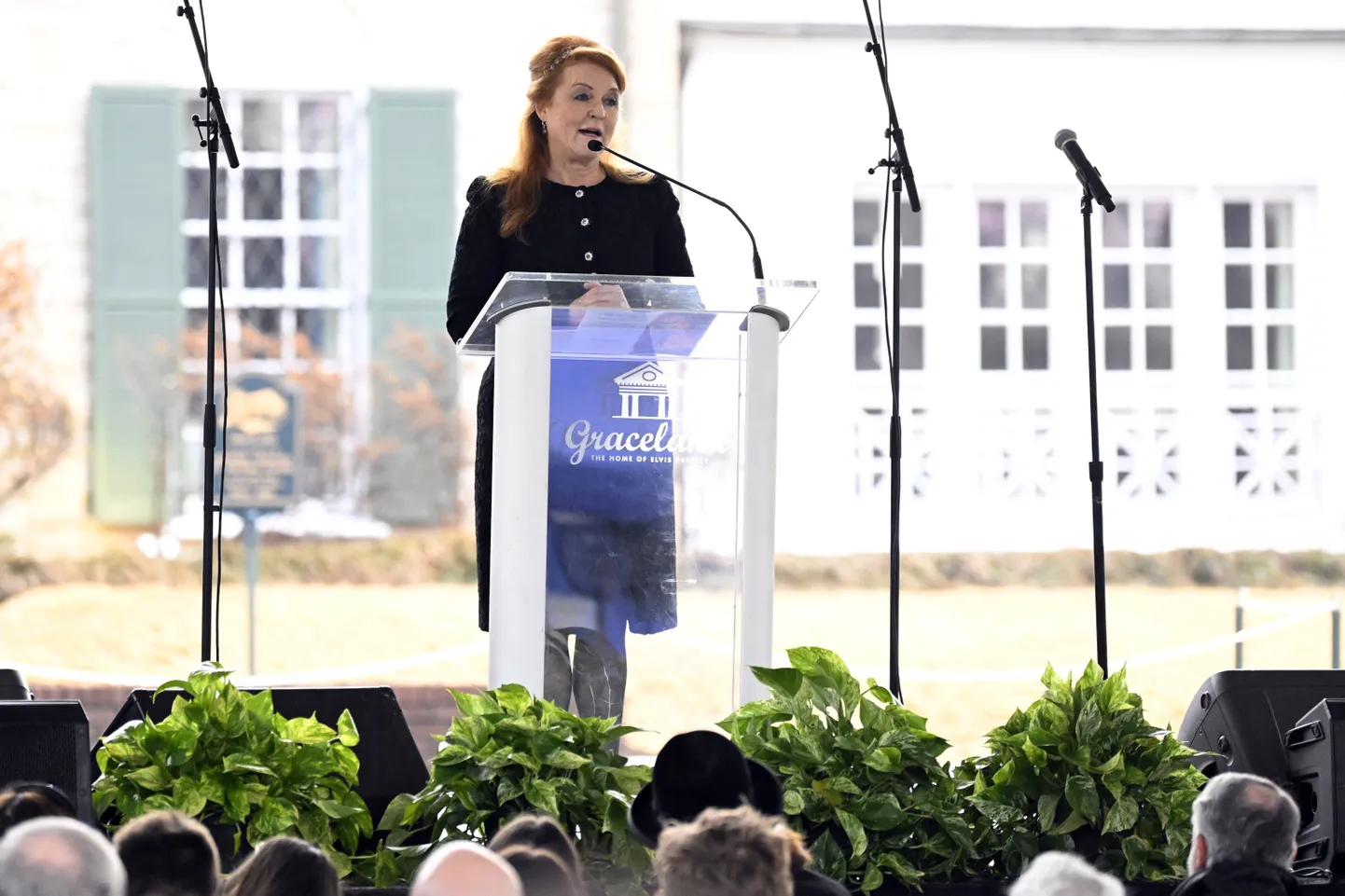 Yorki hertsoginna Sarah Ferguson Lisa Marie Presley mälestusteenistusel