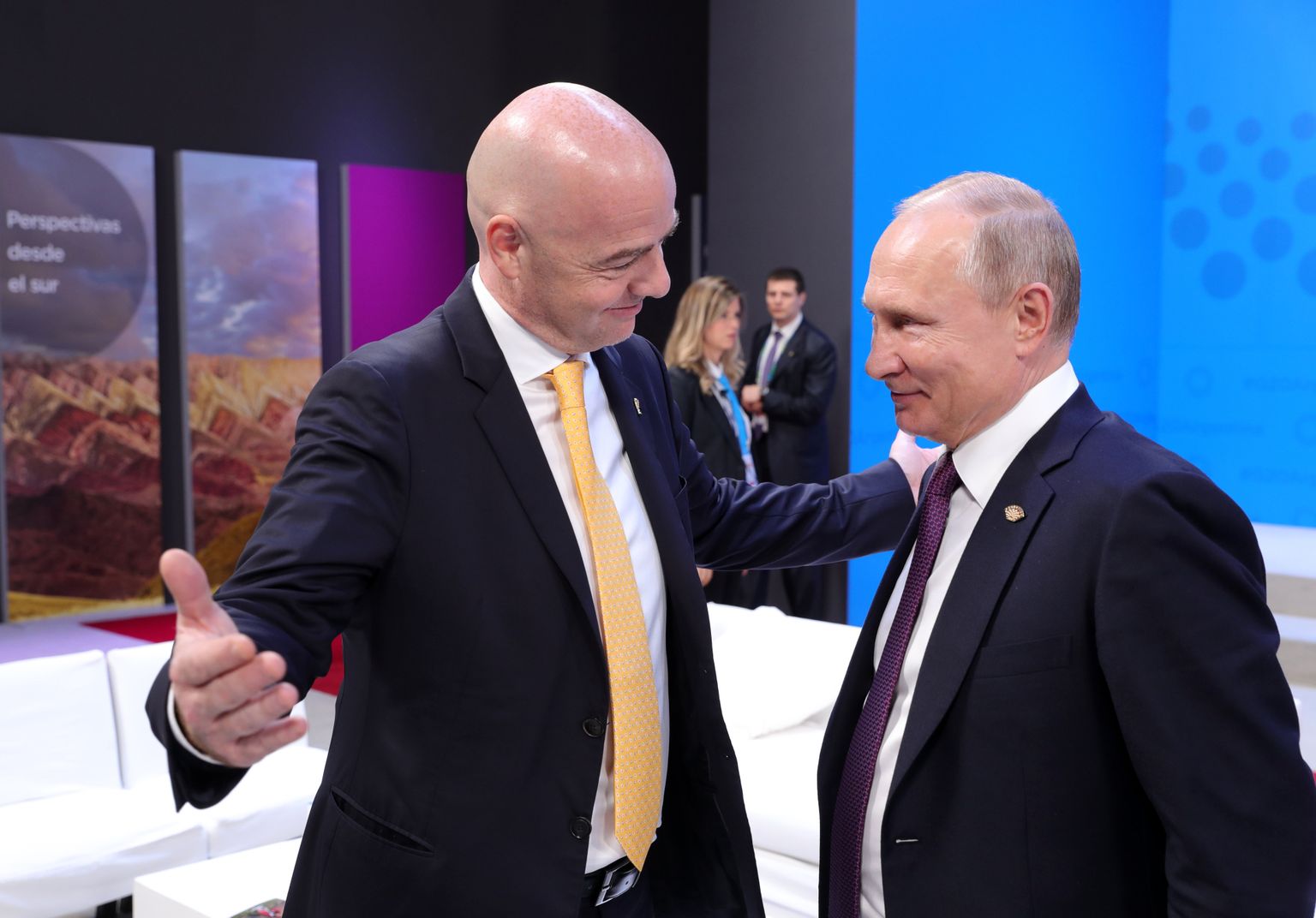 Gianni Infantino ja Vladimir Putin