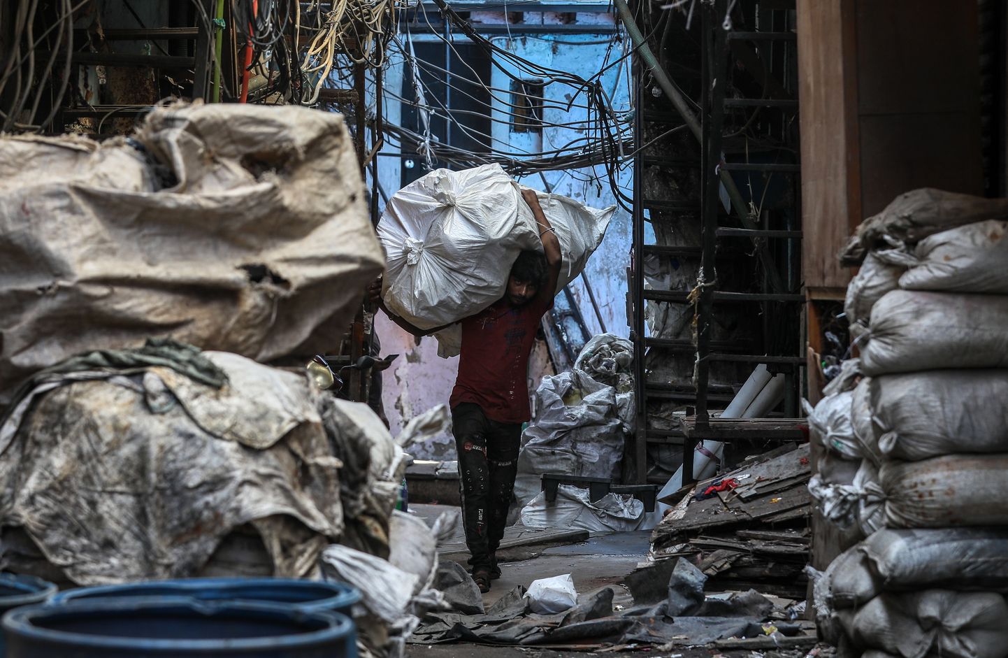 Igapäevaelu Mumbai slummides.