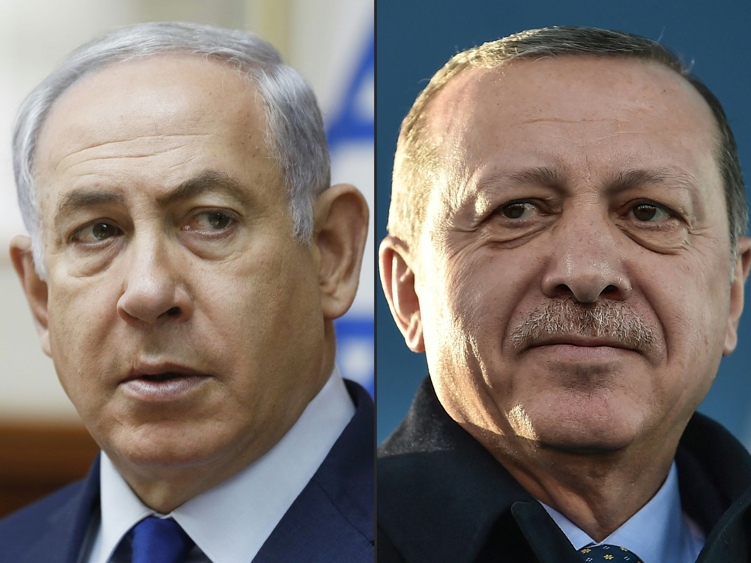 Benjamin Netanyahu (vasakul) ja Recep Tayyip Erdogan.