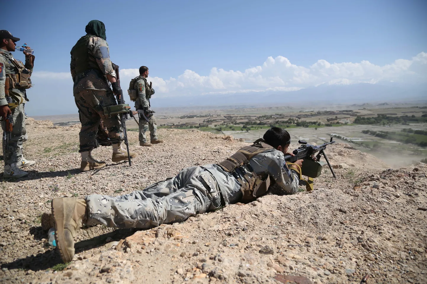 Afganistani sõdurid õppustel.