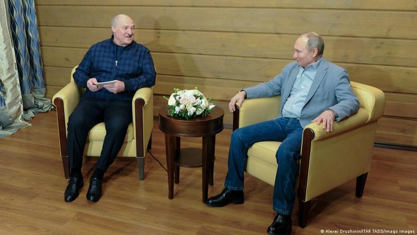 Александр Лукашенко и Владимир Путин, 22 февраля 2021 года