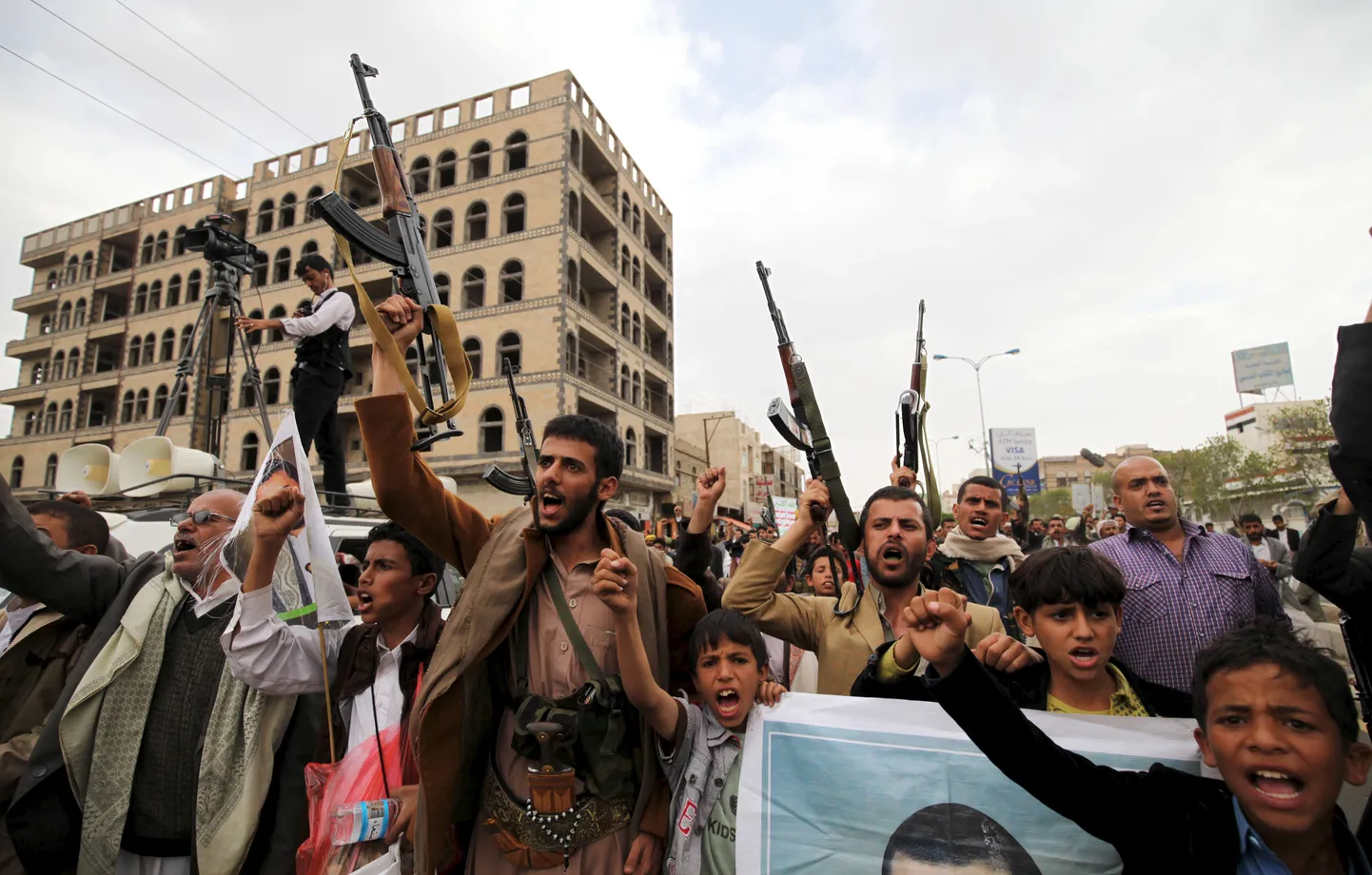 Huthi mässulised Jeemenis.